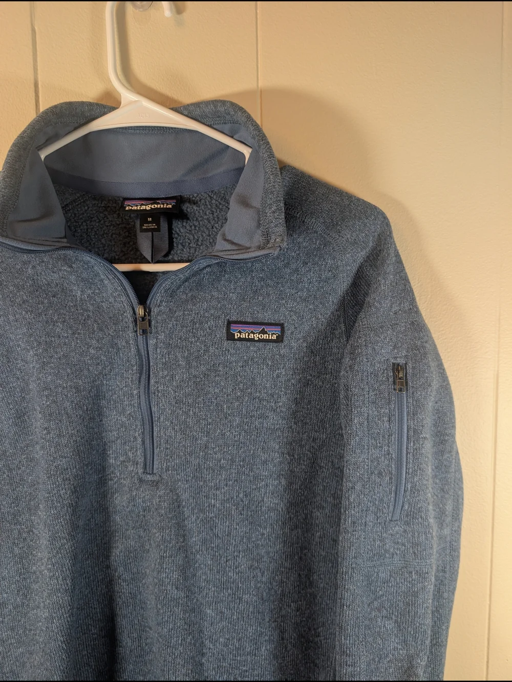 Patagonia Better Sweater 1/4 Zip Fleece Pullover Women’s M Blue Gorpcore Outdoor